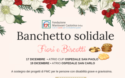 Banchetto solidale di FMC. Fiori e Biscotti per Natale